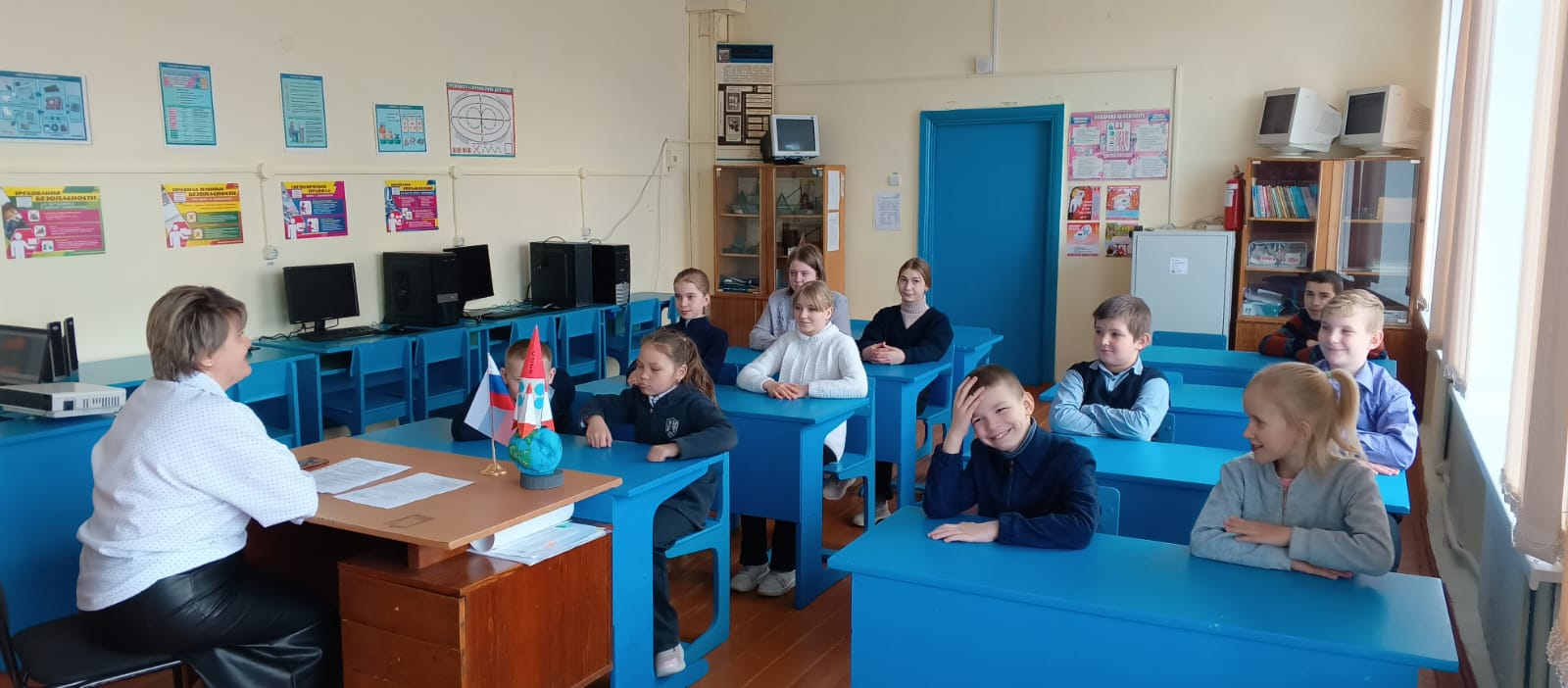Встреча учащихся и педагога-психолога.